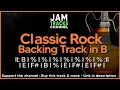 Classic Rock Guitar Backing Track in B