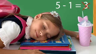 صوفيا متأخرة عن المدرسة فيديوهات ممتعة للأطفال مع صوفيا وأبي 