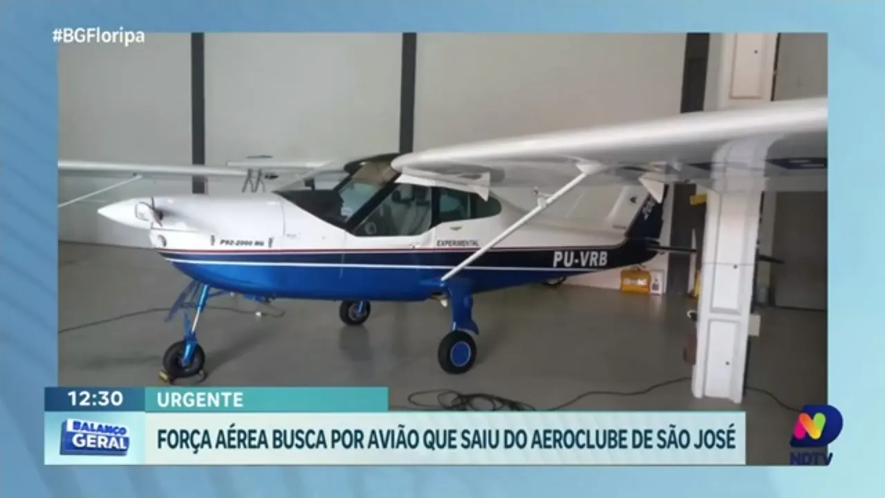 Força Aérea procura por avião desaparecido em SC