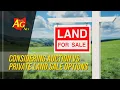 Considering Auction vs Private Land Sale Options