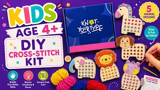 How To Cross Stitch| For Kids| Kids Craft| DIY for kids
