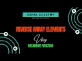 8 Reverse Array Elements using JAVASCRIPT RECURSIVE FUNCTION