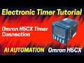 omron timer wiring diagram How To Use Timer H5CX Omron Timer setting Timer Base Connection