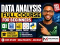 Data Analysis Full Course for Beginners Excel SQL Power BI Tableau Python