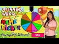 SPINNING WHEEL NAME PICKER Powerpoint Tutorial