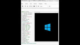 Windows Logo in Python turtle library