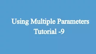 9 Using Multiple Parameters Javascript Beginners Tutorial