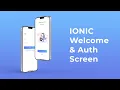 Ionic 5 ecommerce app - Welcome Login Screen