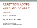 5 - C CS101 Loops While and Do while loops