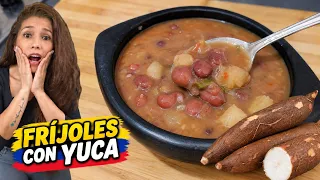 ¿HAS PROBADO LOS FRIJOLES CON YUCA? 🫘 Así los preparaba MI MAMÁ