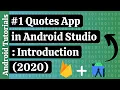 How to create Quotes App in Android Studio Introduction Android Tutorials 2020