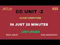 CC UNIT2 cloud computing In just 20 minutes 100 PASS MUST WATCH