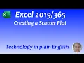 Excel Creating a scatter plot