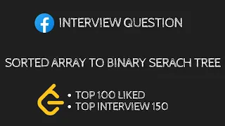 Leetcode - 108 Sorted Array to Binary Search Tree Recursion Python Code Explanation