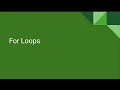 AP CS A Unit 4 Lesson 2 - For Loops