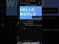 Animated Hello World in HTML CSS Easy Coding Tutorial