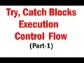 Try catch execution control flow with Examples Description