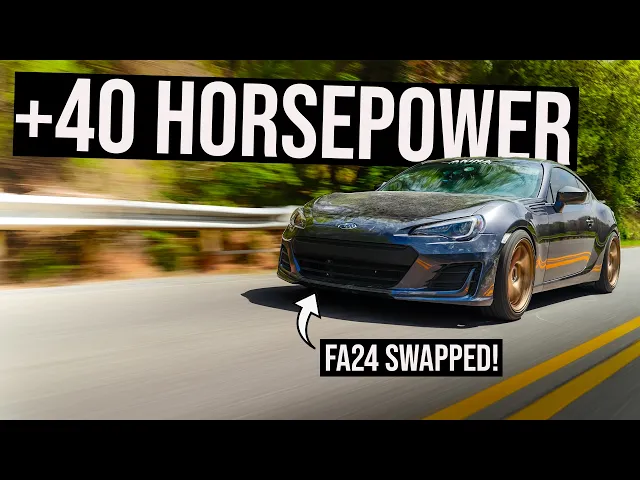 Video: We Finished the FA24 swap on the BRZ… and Drove It!