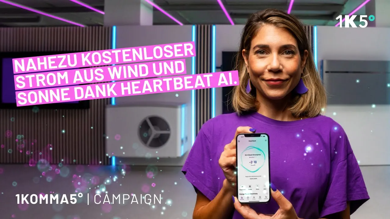 1KOMMA5° — 1KOMMA5° — Kostenloser Strom aus Wind und Sonne mit KI (YouTube video ad)