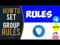 How To Set Group Rules Latest Full Tutorial