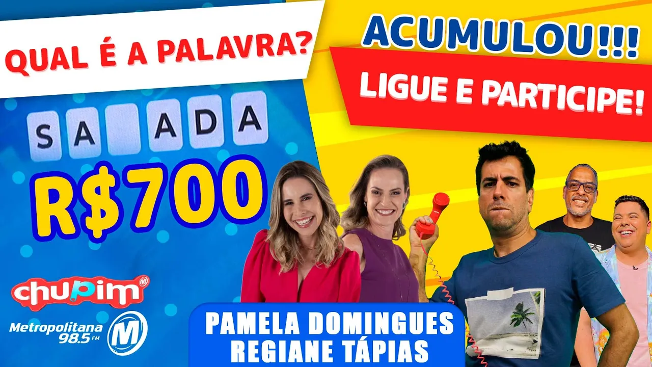 PAMELA DOMINGUES E REGIANE TÁPIAS  - PRÊMIO DE R$700 P/ QUEM ACERTAR A PALAVRA MISTERIOSA - 14/08/23
