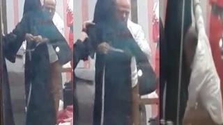 بالفيديو تفاصيل ما جرى ما سعودية عند محل الخياط النسائي 