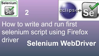 Selenium Beginner Tutorial 2 - How to write first Selenium script in Java using Firefox driver