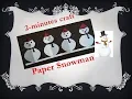 Easy Snow Man paper border