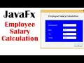 JavaFx Employee Salary Calculation