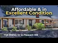 Well-Maintained Well-Priced Pleasant Hill 1725 Shirley Dr Pleasant Hill