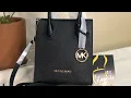 Michael Kors xs mercer north south shopper black with dimensions and modshots
