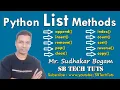 List Methods in Python Python List Methods Complete Explanation Python Programming