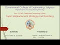 Distributed Shared Memory Replacement Strategy and Thrashing in DSM