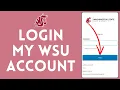 How To Login To myWSU Portal Washington State University Login 2024
