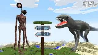 SURVIVING FROM SIREN HEAD AND BEHEMOTH in Minecraft (Part 3) | Gameplay