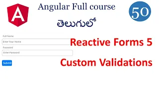Custom validations in angular Angular form validations Reactive Forms validations Angular