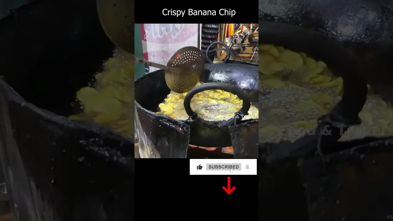 Crispy Banana Chips Making   Mumbai Street Foods