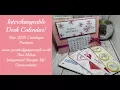 Interchangeable Desk Calendar Using NEW 2018 SU Products