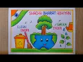 Swachh Bharat Abhiyan Poster drawing Clean India Green India Poster Swachh Bharat Poster drawing