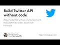 Setup Twitter API without coding