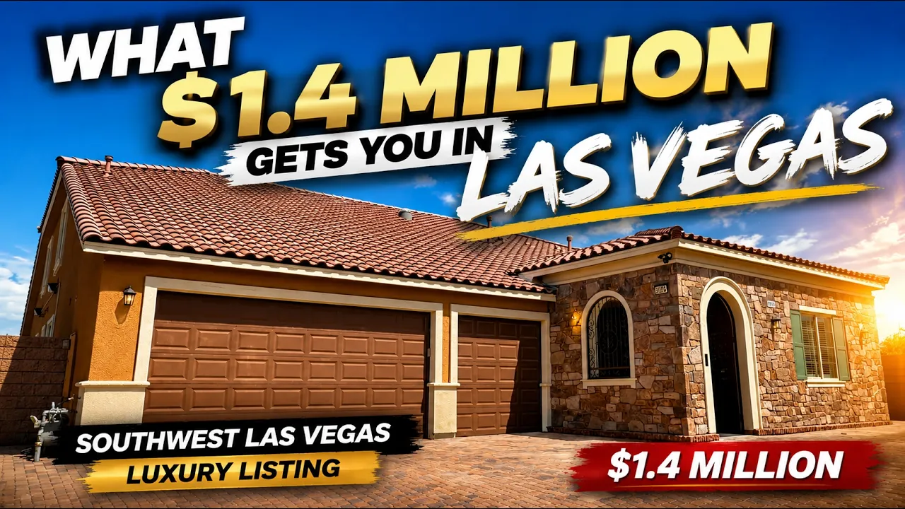 Luxury Single-Story Home Tour in Southwest Las Vegas | Resort Backyard + RV Parking