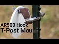 Single Hook T Post Mount