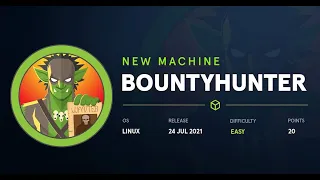 Bounty Hunter Hack the box Walkthrough Bounty hunter HTB