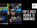 TOP 5 2023 ROOKIE TIGHT END RANKINGS with chapters DYNASTY FANTASY FOOTBALL 2023