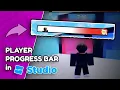 I made a Player progress bar from scratch in Roblox Studio