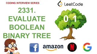 Evaluate Boolean Binary Tree Leetcode 2331 Amazon Google Facebook interview question