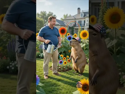 Jinu Put Paint in Capybara’s Watering Can… Dad Used It!