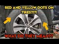 What do the Red and Yellow Dots on Tires mean
