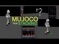MUJOCO STACKING TASK FRANKA EMIKA PANDA ARM PYROKI LIBRARY ROBOTICS SIMULATION