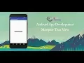 Android Studio Tutorial - Marquee Text View